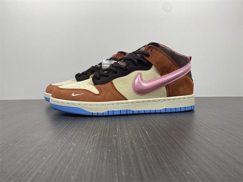 【Free shipping】Dunk Mid Social Status Free Lunch Chocolate Milk  DJ1173-700