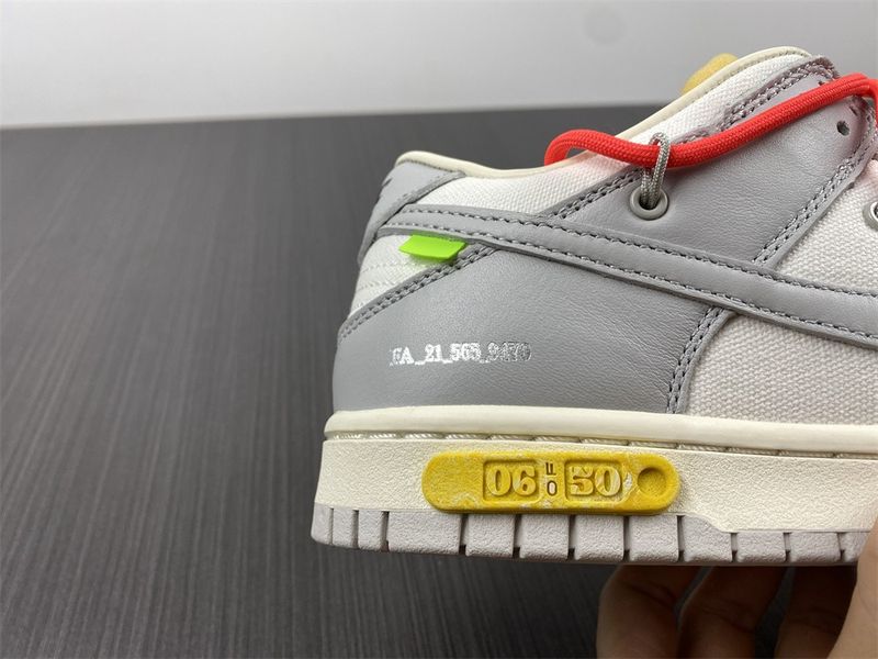Dunk Low Off-White Lot 6  DM1602-110