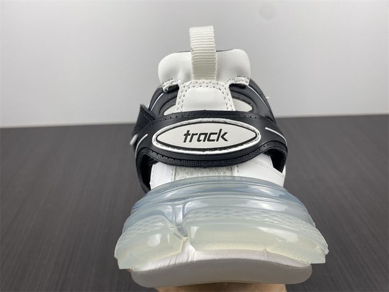 B*alenciaga Track Clear Sole White/Black  647741W3BZ29010