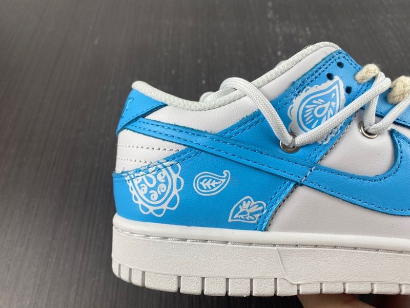 Dunk Low Triple White UNC Customized DD1503-109