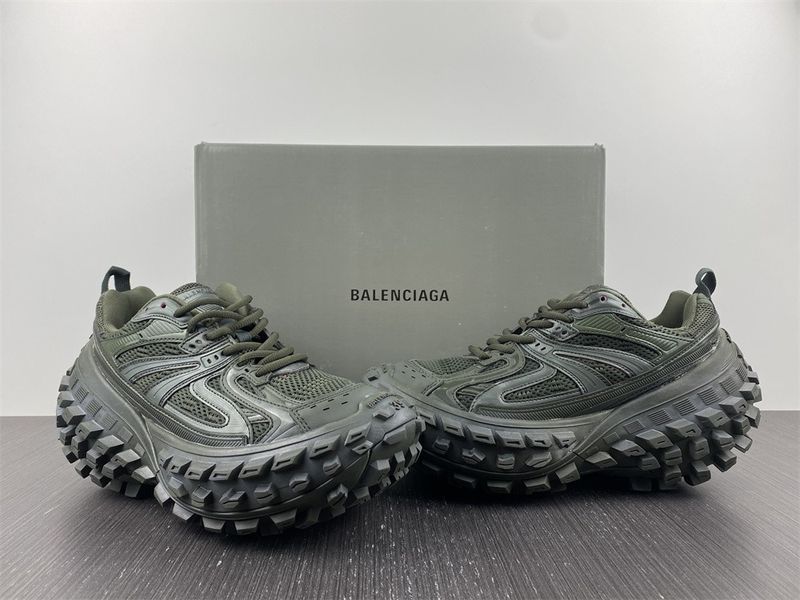 Men Women B*alenciaga Top Sneaker Defender Green