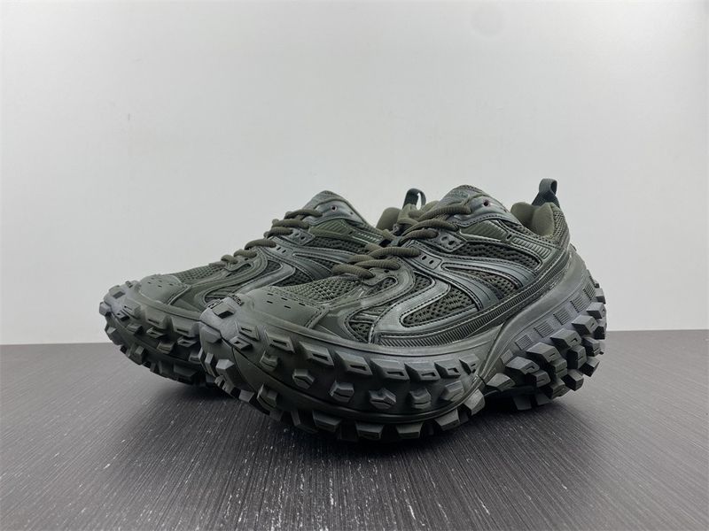 Men Women B*alenciaga Top Sneaker Defender Green