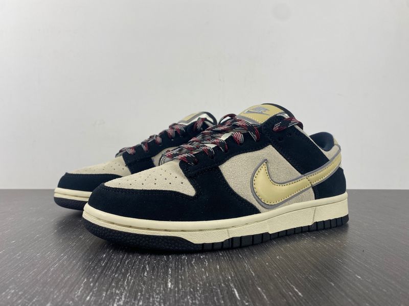 Dunk Low LX Black Suede Team Gold DV3054-001