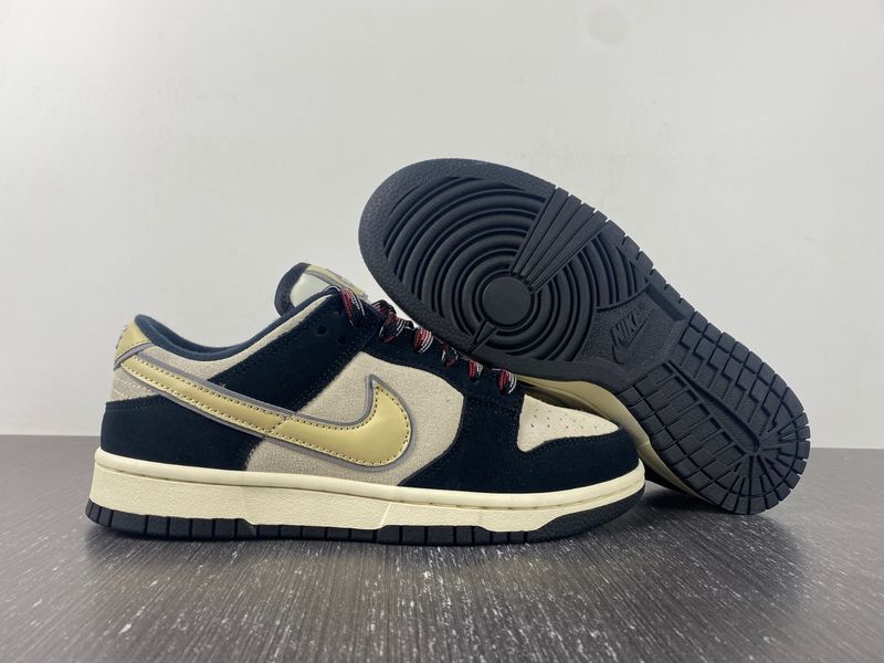 Dunk Low LX Black Suede Team Gold DV3054-001