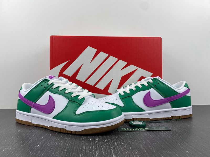 Dunk Low White Stadium Green Fuchsia  FD9922-151