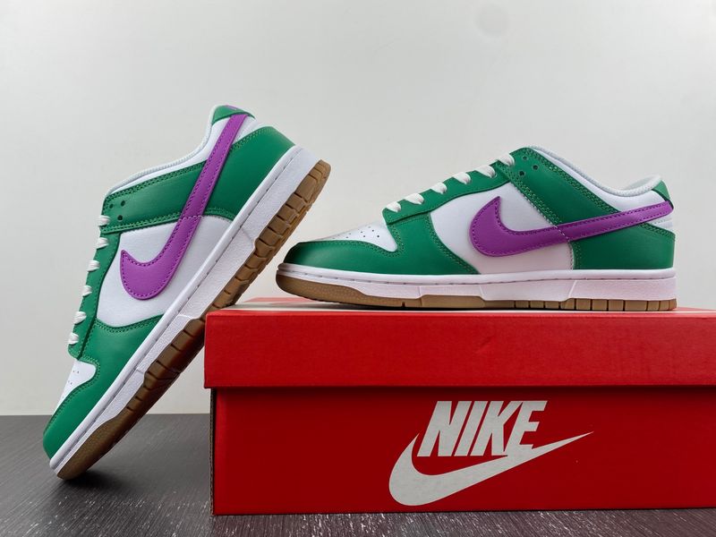 Dunk Low White Stadium Green Fuchsia  FD9922-151
