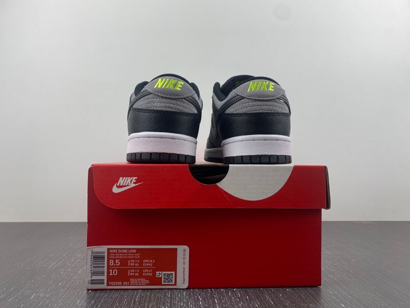 Dunk Low Black Grey Green Strike FQ2205-001