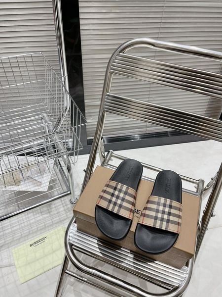 Women and Men B*urberry Top Slippers CL 20230820-30