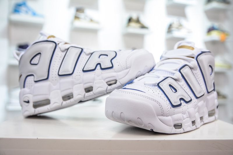 Air More Uptempo White Midnight Navy 415082-109