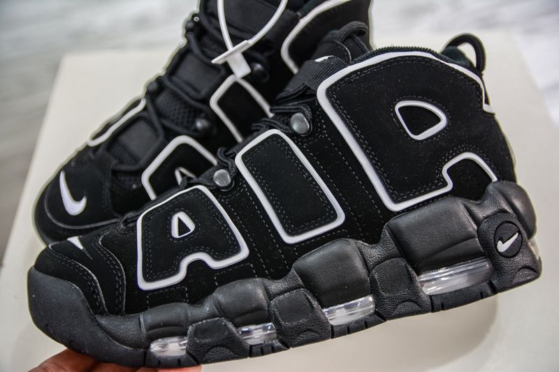 Air More Uptempo Black White 414962-002