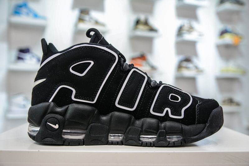 Air More Uptempo Black White 414962-002