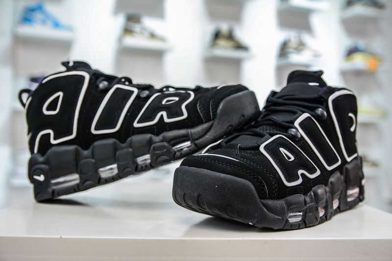 Air More Uptempo Black White 414962-002