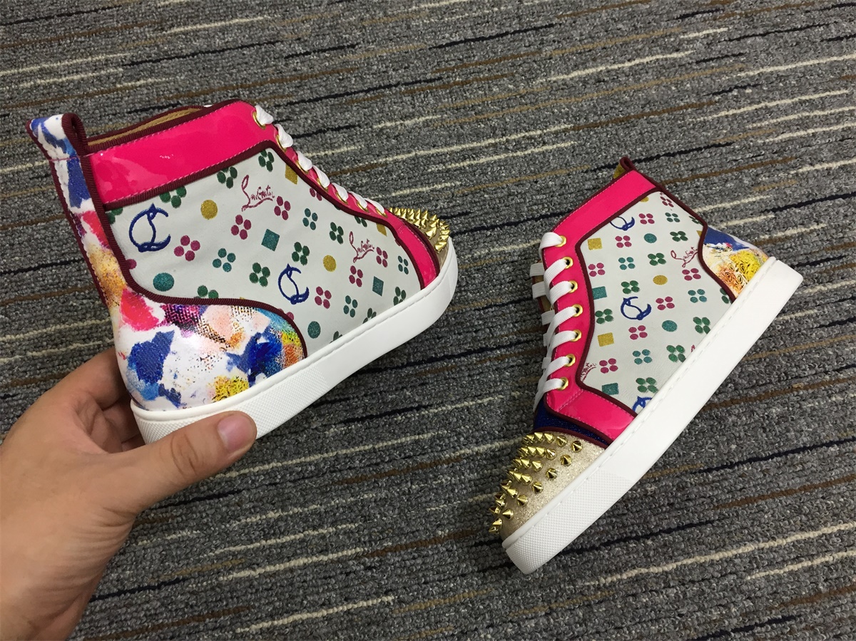 C*ristian L*uboutin Lou Spikes Sneaker