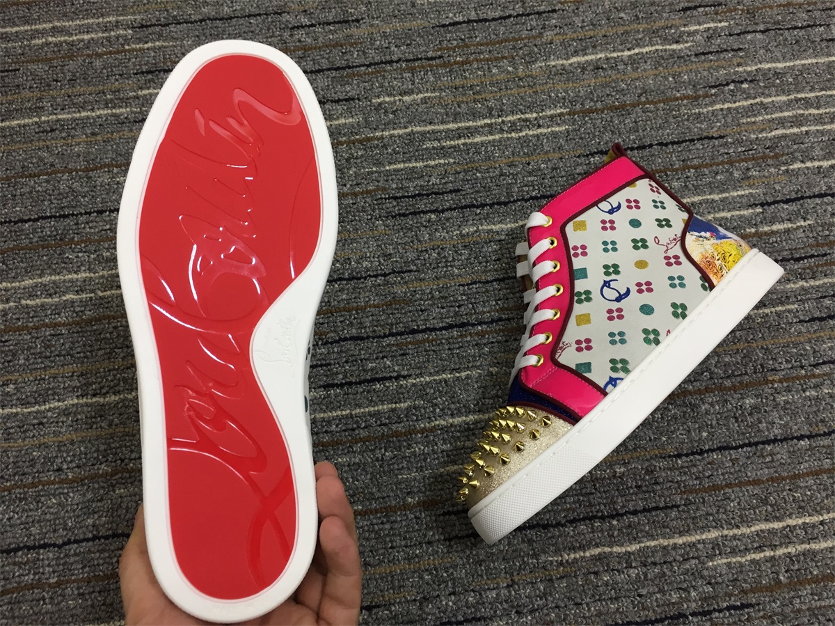 C*ristian L*uboutin Lou Spikes Sneaker