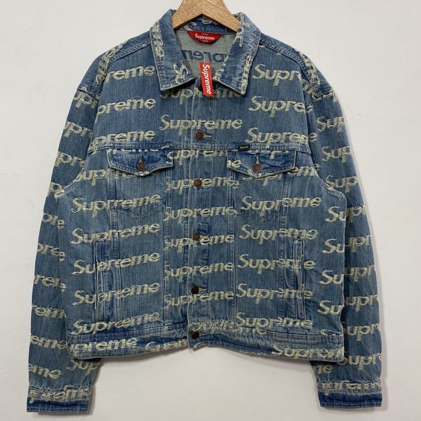 S*upreme Denim Trucker Jacket Top Quality AM 20230701-28