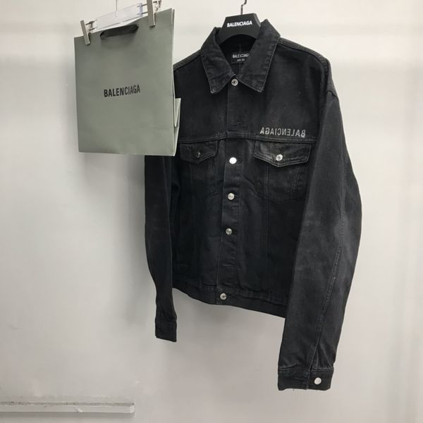B*alenciaga Denim jacket Top Quality DSX 20231009-38