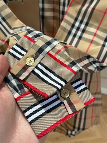 B*URBERRY  shirt Top Quality D17 20240329-17