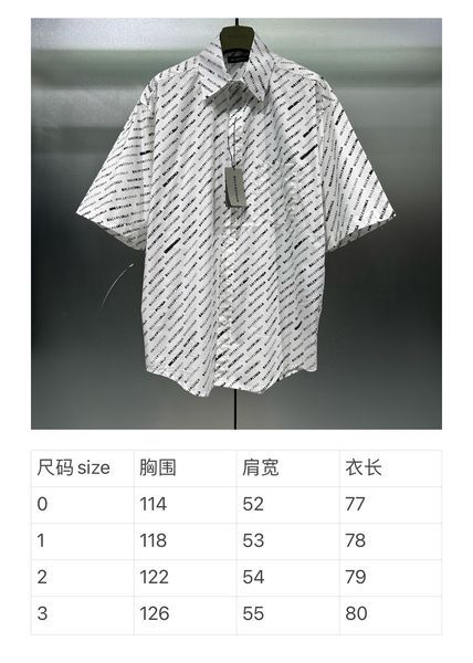 B*alenciaga shirt Top Quality D17 20240518-7