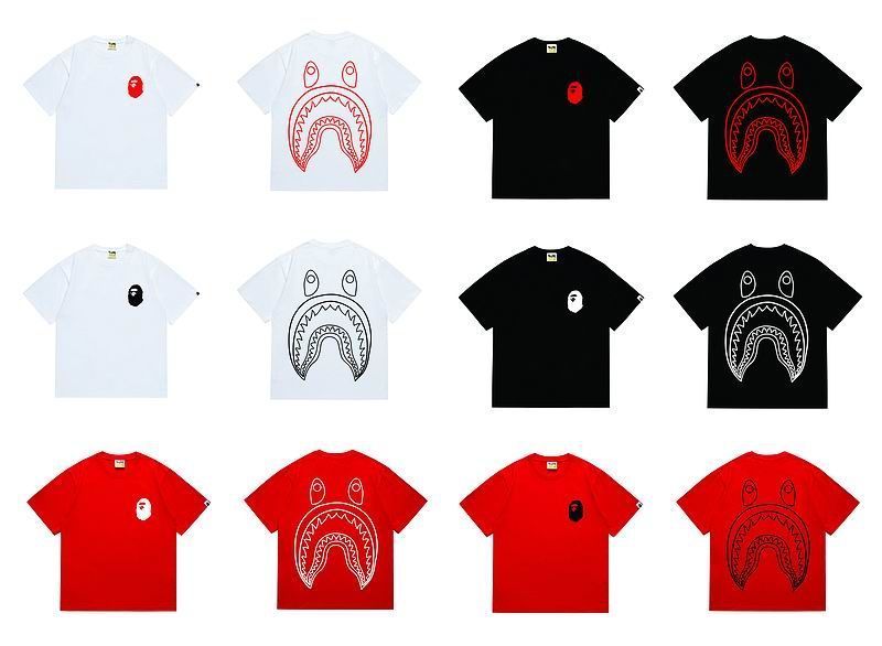 B*ape T-shirt Top Quality Qiqi 20250423-96