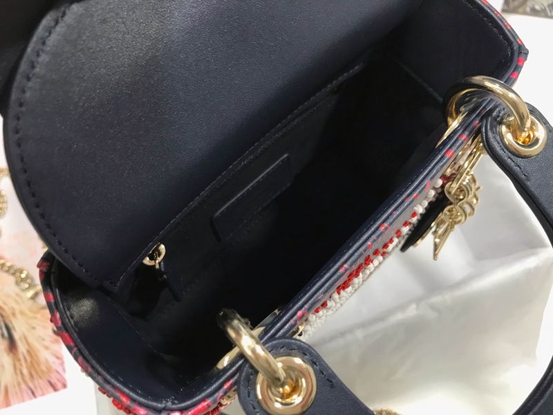D*ior Top Bag 17*15*7cm